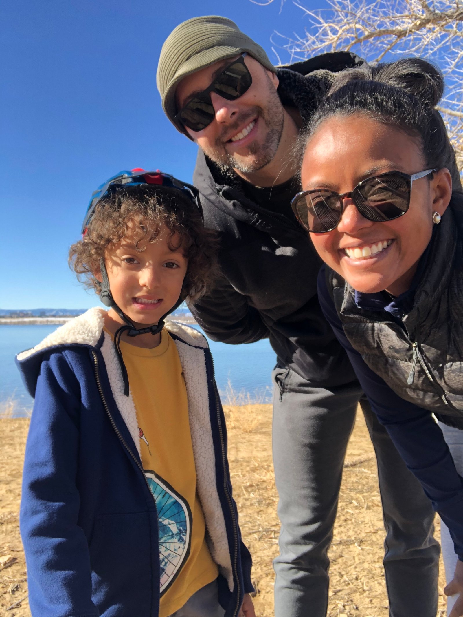 A family afternoon by the water